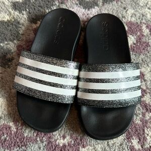 Girls Adidas slides size 10
